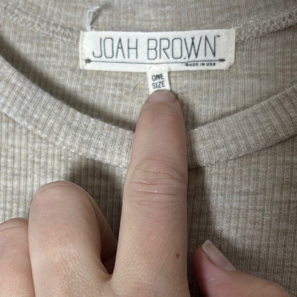 Joah Brown Live In Slouchy Tee Oatmeal OS - Picture 8 of 11